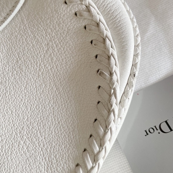 Christian Dior white leather double pocket purse - Picture 6 of 13